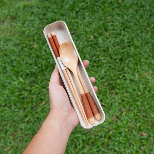 bộ muỗng nĩa gỗ 2